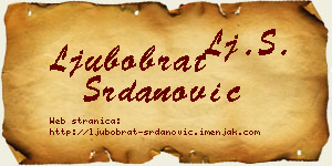 Ljubobrat Srdanović vizit kartica